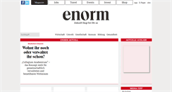 Desktop Screenshot of enorm-magazin.de