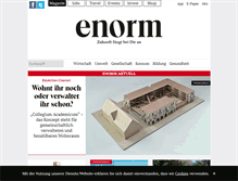 Tablet Screenshot of enorm-magazin.de